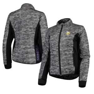Minnesota Vikings G-III 4Her by Carl Banks Women's Huddle Full-Zip Jacket - Blac